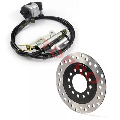 Hydraulic Rear Disc Rotor Brake Caliper System Quad Dirt ATV Go Kart Mini Bike • $59.87