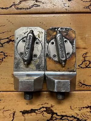 Cyclebinding Vintage 9/16 Clipless Bicycle Pedals • $19.99