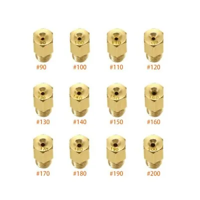 12x Carb Main Jets For Mikuni VM22VM24VM26VM30 VM32 VM34 VM44 Pit-Dirt Bike • £7.55