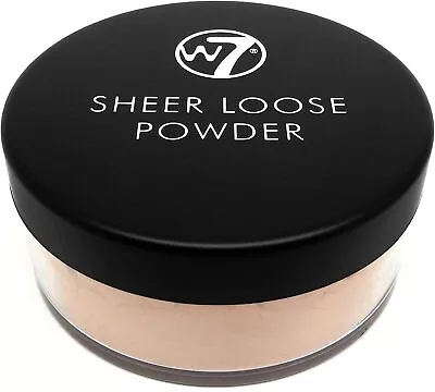 W7 Sheer Loose Face Powder - Ultra-Fine Setting Powder For Long-Lasting Makeup  • £10.95