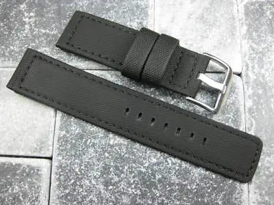 New 24mm PVC Rubber Band Black Diver Watch Strap For Maratac Black X1 R • $33.67