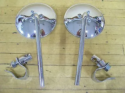 Vintage Motorcycle Mirrors Panhead Knucklehead Flathead Chopper Bobber 6  • $38.99