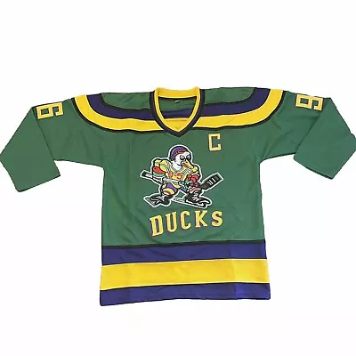 Mighty Ducks Charlie Conway 96 Hockey Jersey Stitched Green NWOT- FREE SHIPPING • $39.99