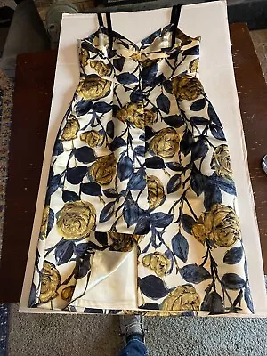 Milly Bergdorf Goodman Floral Yellow Roses • $219.99