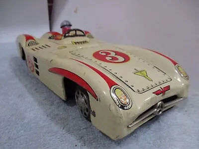 Mercedes Benz #3- Race Car- Friction Powered - Japan Tested Works 11  Long* • $179
