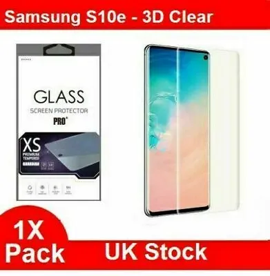 For Samsung Galaxy S10 S20 S9 S8 Plus Tempered Glass Screen Protector Film Curve • £2.45