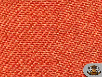 Polyester Vintage Linen Look DARK ORANGE Fabric / 60  W / Sold By The Yard • $6.90