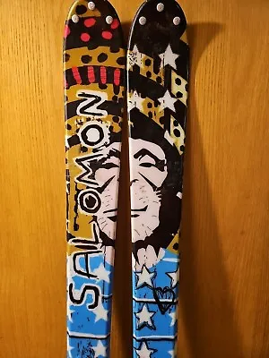 171 Cm SALOMON Teneighty THRUSTER Twin-Tip Freestyle Skis W/ S810 Ti Bindings • $250