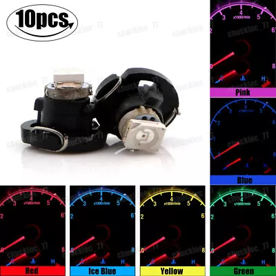 10Pcs/lot T3 LED Neo Car Wedge Instrument Dashboard Gauge Cluster Bulbs Lights • $8.35