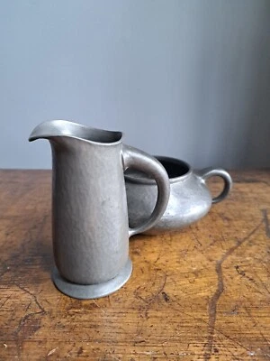£35 • Buy Liberty 'Tudric' Pewter Milk Jug & Bowl- 0232. Archibald Knox Style.