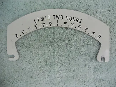 Vintage Original Rockwell Parking Meter Metal Timer Arch Plate  -  2 Hour • $6.50