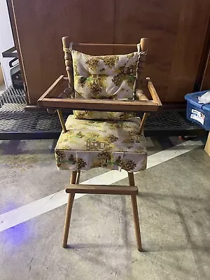 Vintage Wood Doll High Chair  30  Tall • $30