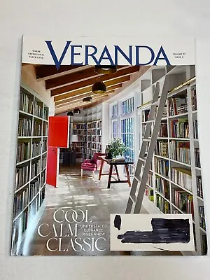 Veranda Magazine July Aug2023 Cool Calm Classic Library Elegance Provence France • $9.99