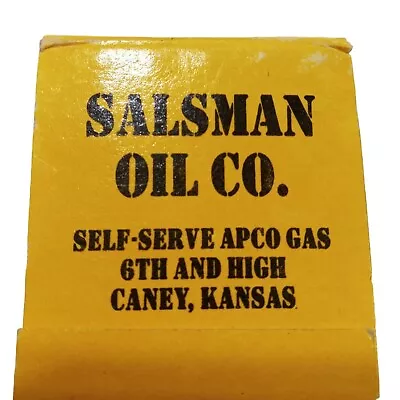 Salsman Oil Co Caney Kansas Matchbook Matches KS Vintage Love Our Beer Advertisi • $4.99