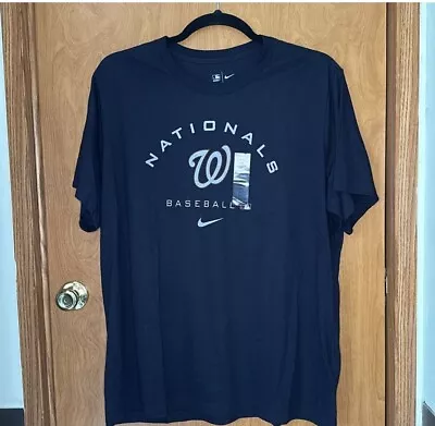 Washington Nationals Nike MLB Authentic Dri-Fit Short Sleeve Shirt Men's NWT 3XL • $25
