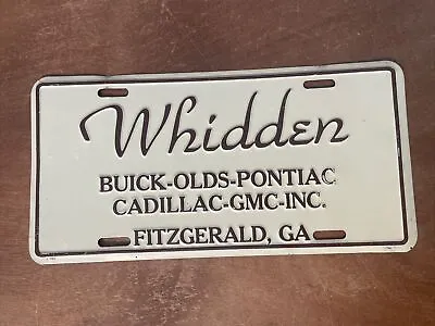 Whidden Buick Oldsmobile Fitzgerald Georgia License Plate Booster Aluminum • $19.99