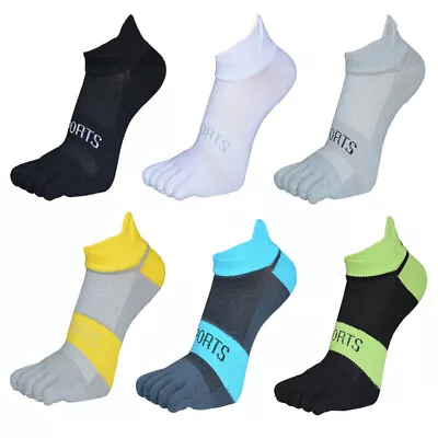 £4.61 • Buy Mens Five Finger Toe Orthopedic Compression Socks Breathable Casual Low Cut