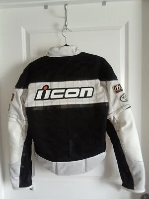 Icon Mesh AF Street Motorcycle Leather Jacket - Men's Touring Gear (Pick Your Color And Size)