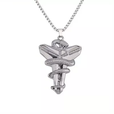 Kobe Bryant Mamba Pendant Necklace Mamba Memorial Jewelry - Silver • $10.99