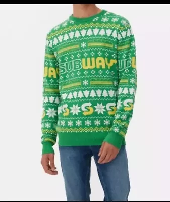 Subway Sandwich Christmas Sweater Mens Size 2XL • $35