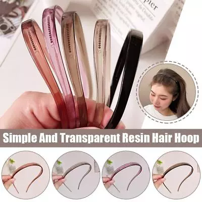 Anti-slip Toothed Hairband Hairstyle Fixing Tool Sunglasses Headband Shaped V3R4 • £2.02