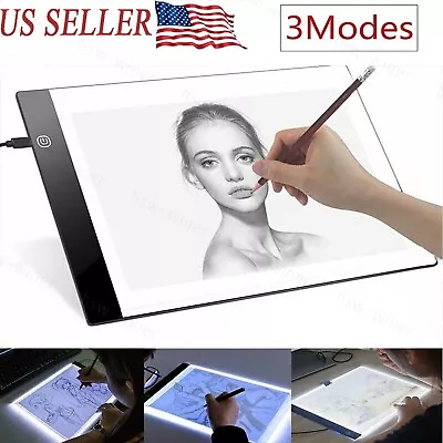 A4 LED Drawing Tracing Table Display Light Box Pad Artist Stencil Board Tattoo • $11.99