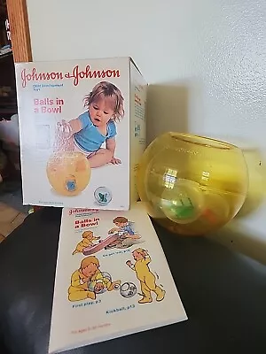 Vintage Johnson And Johnson Child Development Toy 3 Balls In A Bowl Rare 1980s  • $49.99