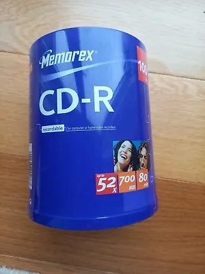  Memorex  CD-R 100 Pack New Unopened Still Sealed  • £10