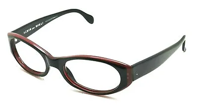 MIKLI 6076/7153 Col 2117 Small Black Red Oval Sunglasses Frame France • £20.48