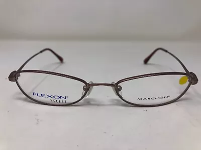 Marchon Flexon Eyeglasses Frame SELECT 1137 PEACH TEA 50-18-135 Brown O144 • $43.75