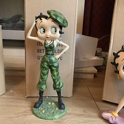 Betty Boop Military Army Soldier Figurine - 4546 • £70