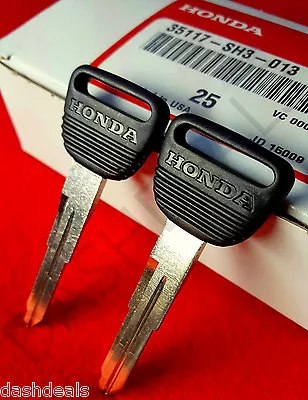 2 Genuine OEM Honda Master Key Blank Civic CR-V CRX Del Sol Prelude Odyssey • $17.95