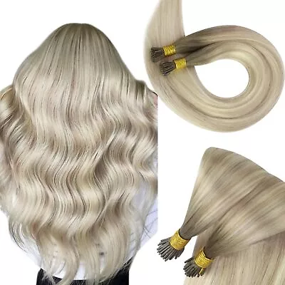 Sunny Ombre I Tip Hair Extensions Blonde I Tip Hair Extensions Human Hair Ash... • $68.50