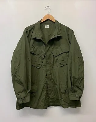 NOS Jungle Fatigue Shirt / Rip-Stop Size XL/ Regular US Army. S-84 • $380