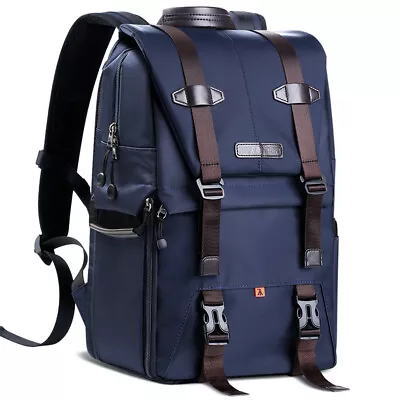 K&F Concept Extra Large Camera Laptop Backpack Bag Case Waterproof W/ Rain Cover • $96.99