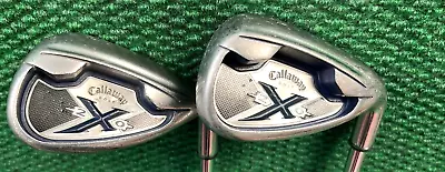 Callaway X20 SW & PW Wedges Steel Uniflex Shaft Golf Clubs RH • $74.99
