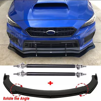 For Subaru WRX STI BRZ Impreza GC8 G3 V1 Front Lip Body Kit Spoiler + Strut Rods • $94.57