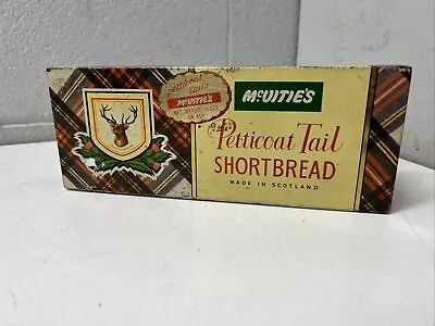 Vintage Tin Mcuities Petticoat Tail Shortbread Scotland Biscuit Cake Advertise • $9.99