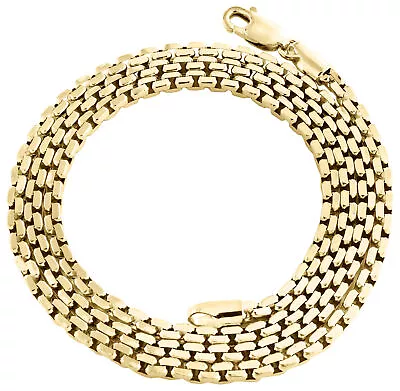 10K Yellow Gold 2.25mm Hollow Open Square Box Chain Unisex Necklace 18 - 30 Inch • $635