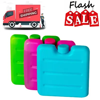 Ice Cold Blocks Ice Pack Freezer Cooler Box For Travel Picnic And Lunch Box • £6.99