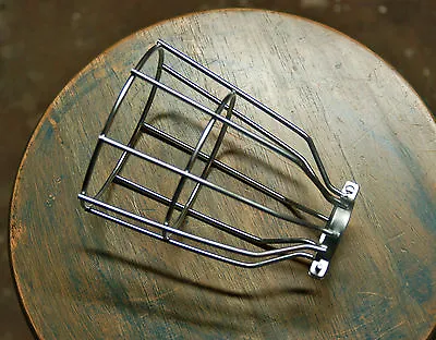 Steel Bulb Guard Clamp On Metal Lamp Cage For Vintage Trouble Light Industrial • $6.78