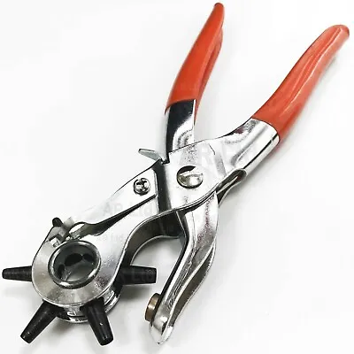 Revolving Punch Pliers. Budget Leather Belt Hole Cutting Pliers • £4.69