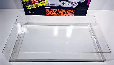 1 Console Box Protector For SNES SUPER SET   Super Nintendo Display Case Boxes • $0