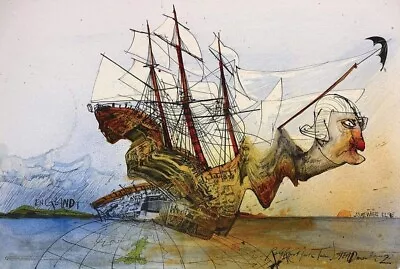 $24.99 • Buy Ralph Steadman ~ Curse Of Lono ~ 36 X 24  Lithographic Poster Hunter S. Thompson