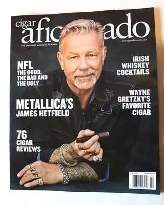$8.88 • Buy Metallica Wayne Gretzky NFL James Hetfield Cigar Aficionado March April 2023