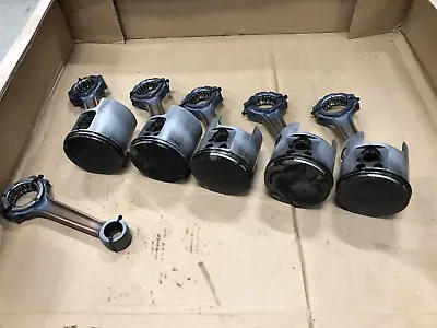 Yamaha HPDI Lot Of 5 Standard Pistons With Connecting Rods 200 225 HP Vmax 3.3 L • $215.99