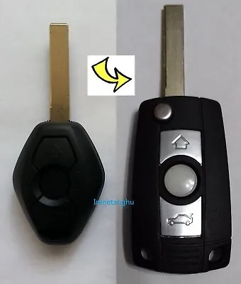 New Remote Car Folding Flip Key Fob Case Fits BMW 3 5 7 Series Z3 Z4 E38 E39 E46 • $10.48