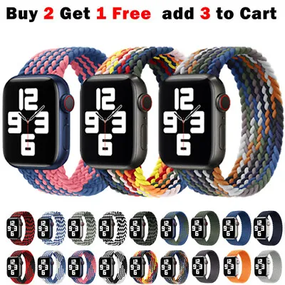 $10.99 • Buy For Apple Watch Series SE 8 7 6 5 4 3 IWatch Band Nylon Strap 38/40/41 42/44/45