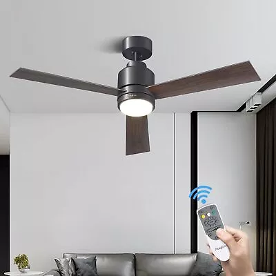 Ceiling Fans With Lights And Remote Dimmable Modern Ceiling Fan With 3 Blades & • $74.39