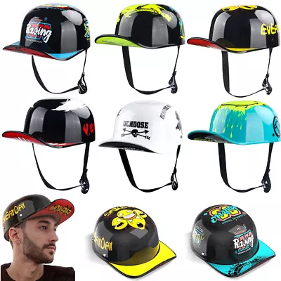 NEW Retro Baseball Cap Motorcycle Half Helmet Open Face Scooter Moped Jet Helmet • $43.69